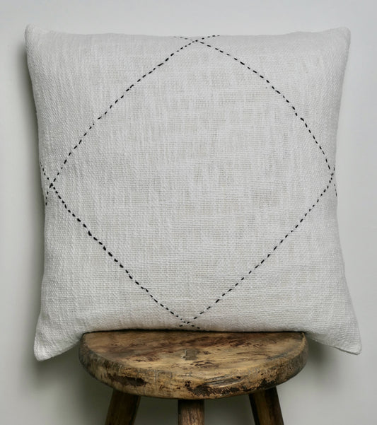 Monochrome Mudcloth Cushion