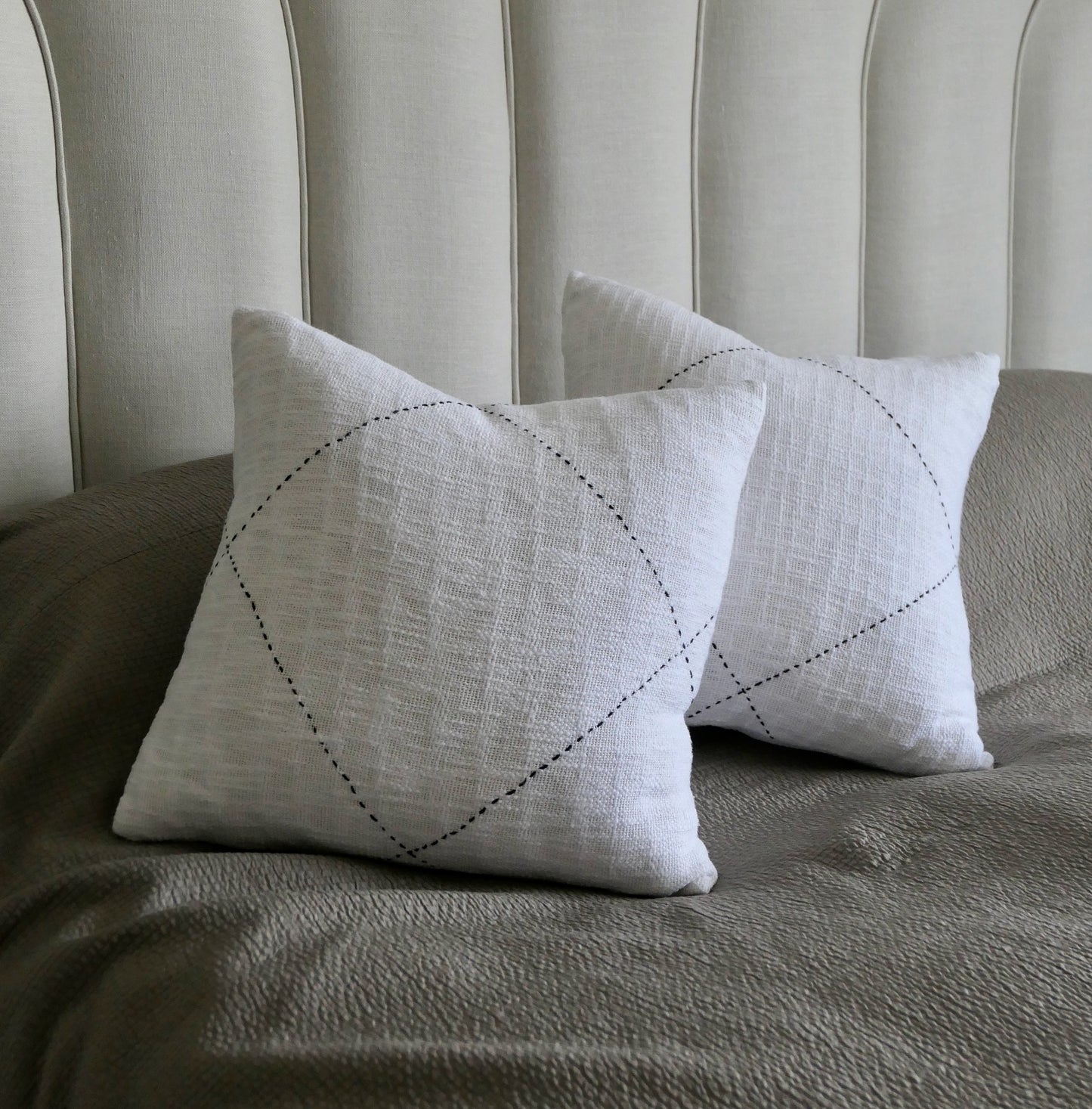 Monochrome Mudcloth Cushion